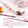 MAMUNU Mother's Day Wrapping Paper Flowers 6 Pieces 70 cm