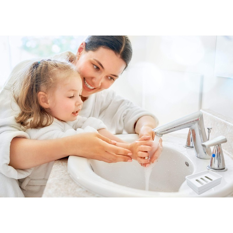 Ceramic Soap Dish Bar Soap Holder Double Layer Soap Tray