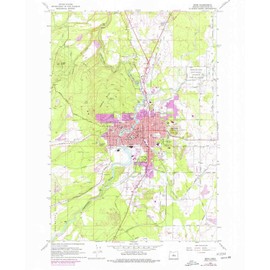YellowMaps Bend OR topo map, 1:24000 Scale, 7.5 X 7.5 Minute, Historical, 1962, Updated 1977, 26.8 x 22 in - Polypropylene