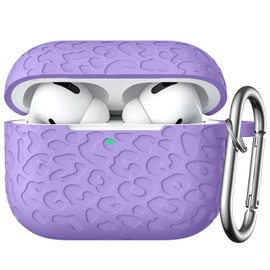 DGege Fashion Engraving Leopard Case Compatible for Airpods Pro 2 Case Cover 2022/Airpod Pro Case Cover,Soft Silicone for Airpods Pro 2nd Generation Case,Front LED Visible