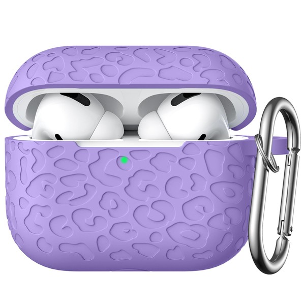 DGege Fashion Engraving Leopard Case Compatible for Airpods Pro 2