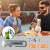 Multipurpose Card | Bottle Opener Survival Gear Card | Stainless