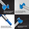 48mm Forstner Drill Bit, Blue Tungsten Carbide Wood Boring Bit,