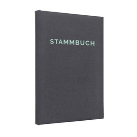 Hochzeitideal Family register of the family series 'Linea' linen, dark grey (mint, 21.0 x 14.0)