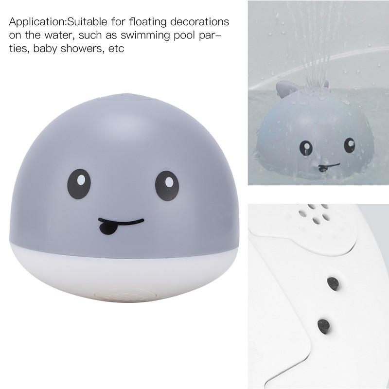 Light Water Toy Automatic Bath Whale Spray Toy Floating Pool