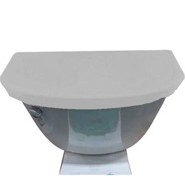 Madeals Velvet Toilet Tank Lid Cover Fabric Cover for A Lid Toilet Tank Light Grey