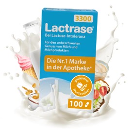 pro natura Lactrase 3300 – 100 Lactase Kapseln bei Lactose-Intoleranz, für den unbeschwerten Genuss von Milch und Milchprodukten