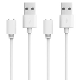 Knocery Magnetisches USB-DC-Ladekabel, 2 Stück Ersatz-Ladekabel 7 mm, 0,8 m für magnetische, wiederaufladbare Massagegeräte, für Spielzeug