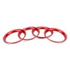 4pcs Air Vent Outlet Rings Cover Trim Red Decoration Replacement