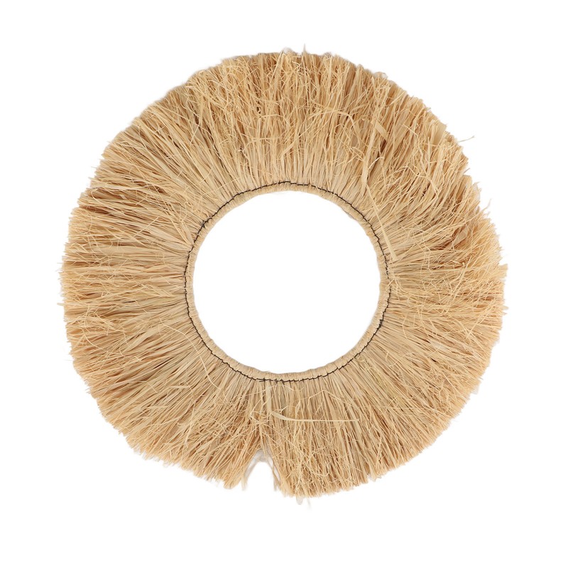 Raffia Wall Decor Portable Textured Appearance Wall Hanging Environmental Friendly