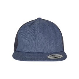 Flexfit Denim Trucker Baseball Cap, Blue Raw, One Size