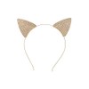 Western F.a.s.h.i.o.n Cat Ears Headband With Rhinestones (Gold)