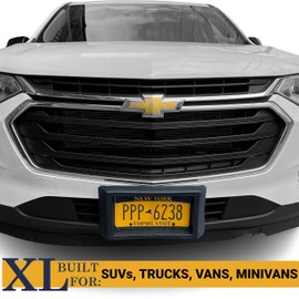 W4W, Front License Plate Bumper Guard - BumpXL Protector XL Bump Protection for Cars, SUV-„¢s, Vans & Trucks Includes Black License Plate mounting Screws Bump 360-Xlseries