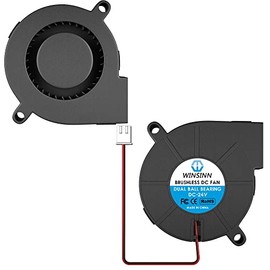 WINSINN Dual Ball Bearings 50mm Blower Fan Brushless Cooling 24V 5015 50mm*15mm （Pack of 2Pcs)