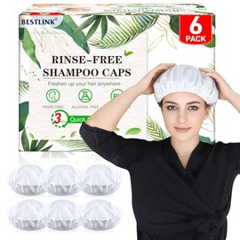 Gorros Champú Enjuague Bestlink Paquete Agua Pacientes Postrados Cama Ancianos Ducha Lavarse Cabello Después Una
