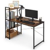 MoNiBloom Computer Desk with 4 Tier Storage Shelves, 47 Inches