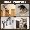 2 Set 63 Inch Attic Pull Down Hook Attic Ladder