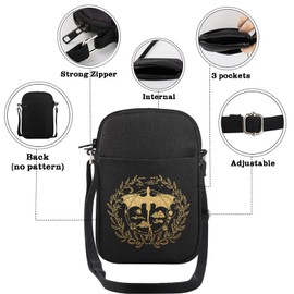 AKTAP Fourth Wing Merch Gifts Basigath War College Mini Crossbody Bag Dragon Rider Gifts Fantasy Bookish Cell Phone Bag (CB, Fourth Wing Mini CB-HT)