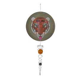 Red Carpet Studios Hanging Wind Spinner Ornament Outdoor Garden Décor 29 Inch Stainless Steel Cool Carnivore