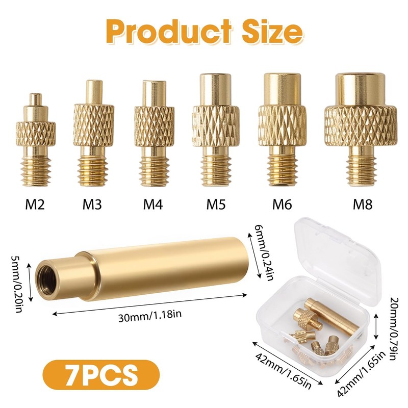 Soldering Iron Tips for Threaded Inserts M2 M3 M4 M5
