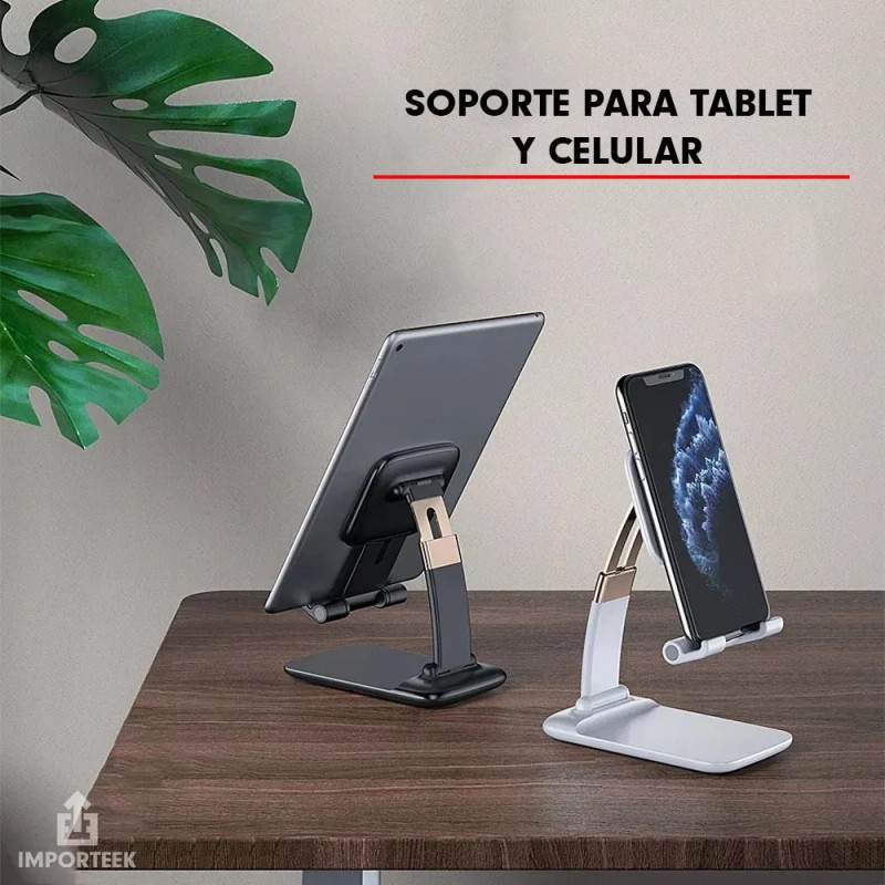 Importeek Soporte Base Porta Celular Tablet Escritorio Mesa Ajustable