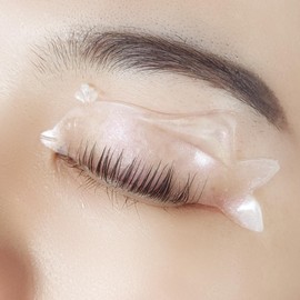 Lomansa Eyelash Lifting Pads, Lash Lifting Pads, Only for Perming Step 1, Ultra Thin and Sticky, Multiple Use as Eye Patches or Eyelash Lift Tape for the Salon (Transparent Glitter)