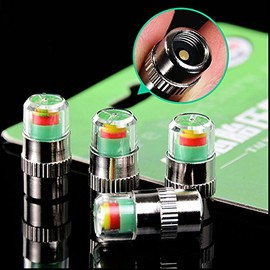 ANKIA Car Tire Pressure Monitor Valve Stem Caps Sensor Indicator 3 Color Eye Alert (8 Pcs)
