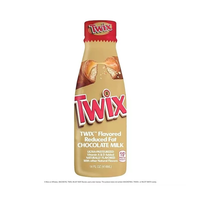 TWIX Chocolate Milk – 14 oz Bottles (Pack of 12)