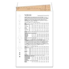 Vogue V2010U5 Misses' Close-Fitting Dress Sewing Pattern Packet, Design Code V2010 Sizes 16-18-20-22-24 Multicolor