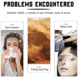 Highlight Cap, Transparent Visor Face Protection, 50 Pieces Safety Plastic Face Protection Mask, for Barber Hair Salon, Hair Cutting Colouring, Shampoo, Eye Protection, Beauty Salons, Makeup