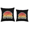 Sitarist Grandfather Real Grandpas play Sitar Throw Pillow
