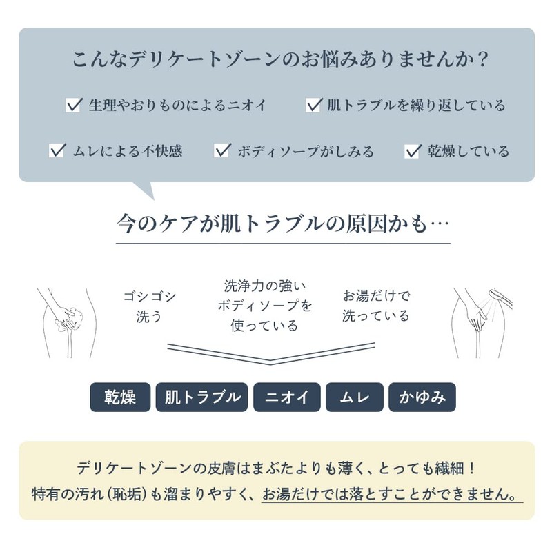 Waphyto Delicate Zone Soap, Intimate Wash, 4.2 fl oz (120