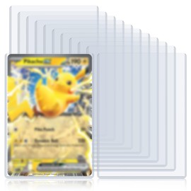 Rainmae 30 Pack 5.4" x 7.5" Jumbo Card Sleeves, Rigid Photocard Protectors for Oversized Trading Cards Sheet Protectors, Paper Sleeves Jumbo Sports Cards Sleeves Hard Plastic Document Holder Protector