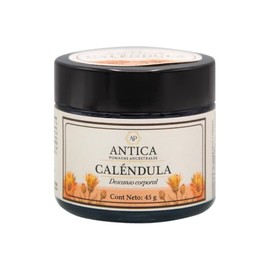 ANTICA Pomada de Caléndula 45 g c/u, Con Vaselina Ámbar, Aceite de Almendras, Manzanilla y Sábila, Cuidado Corporal Pack de 6 Piezas