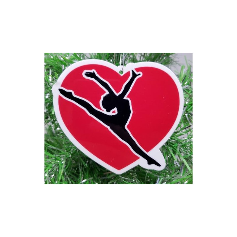 Gymnastics Heart Ornament