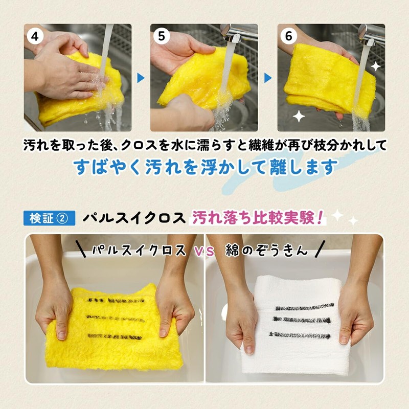 Copa Corporation Pulp Wipes Yellow Cleaning Cloth Natural Pulp Made