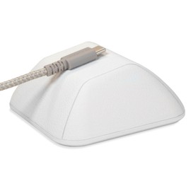 Smartish Magnetic Cord Holder - Cable Wrangler Organizer with Magnet Clips for Charger Management on Desktop, Nightstand, or Side Table for All Cables, USB-C, Lightning Cables - Snow Day White