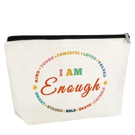 Inspirational Gifts for Women Makeup Bag with Positive Quotes Encourage Gift for Daughter Sister Friend Student Motivation Gifts for Her Cosmetic Bag Christmas Birthday Present Travel Pouch