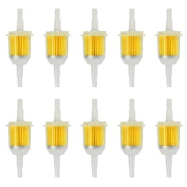 ETOPARS Pack of 10 Petrol Filter Fuel Filter Universal Motorcycle Fuel Filter Gas Inline 6 mm 8 mm Fuel Hose Filter Scooter Lawn Mower