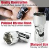 CROM Universal Flex Socket Set - 1/4 Inch Drive 6-Point