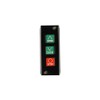 Garage Door Control Station, 3-Button Panel with Open/Close/Stop, Black