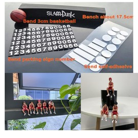 Denyeet Slam Dunk Figure, Sakuragi Hanamichi, Ryota Miyagi, Hisashi Mitsui, Kaede Rukawa, Model Toy, Car Decoration, Anime Figure, Approx. 3.1 inches (8 cm), Total of 5 Types