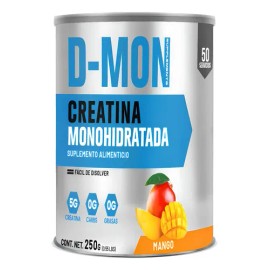 Creatina Suplemento Monohidratada D-mon 250g 50 Servicios Sabor Mango                                                                                 