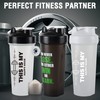 Shaker Bottle for Protein Mixes 20 OZ BPA-Free Leak Proof