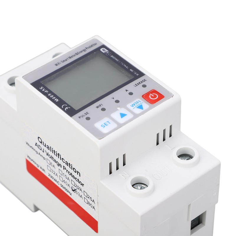 Over Under Voltage Protector WiFi Remote Monitoring Voltage Current Protective