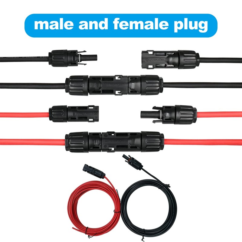 Cable de ExtensióN Solar Conector MC4 de 6 Mm² con