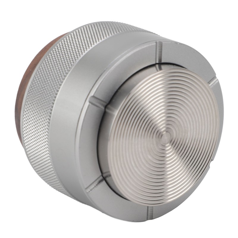 Coffee Distributor Tamper Constant Pressure 304 Stainless Steel Wood Handle