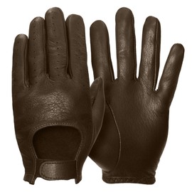 Pratt and Hart Monte Carlo Men's Deerskin Driving Gloves Size M Brown