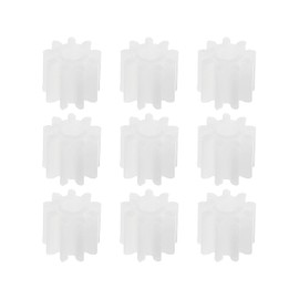 Bettomshin Plastic Gear 092A 0.5 Modulus Pulley Belt Shaft Robot RC Motor Hand DIY Mechanical Parts Kit White 30pcs