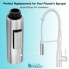 Dura Faucet Streamline Pull-Down Sprayer Replacement - Brushed Satin Nickel